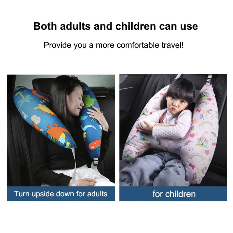 Travel Pillow Cushion for Car Seat, Safety Neck Pillow for Kids