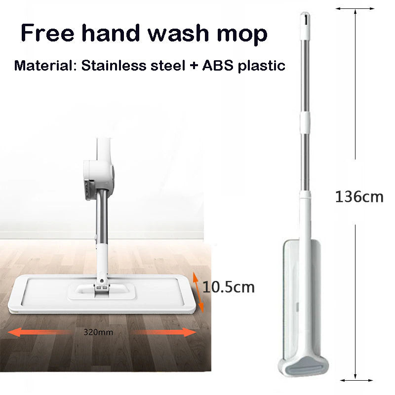 "Effortless Cleaning: Squeeze Mop Magic - Hands-Free, Lazy Mops for a Sparkling Clean Home"